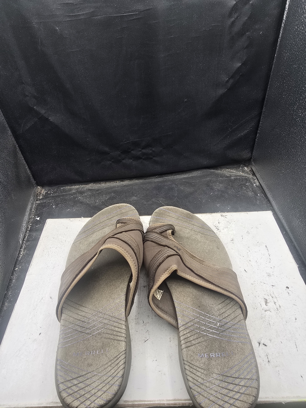 Merrell Brown Crossover Slide Sandals
